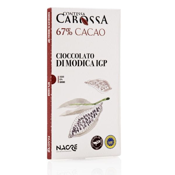 Sycylijska czekolada Modica IGP 67% kakao - Cioccolato di Modica Sicilia IGP Fondente 67%  - Nacre, Sycylia
