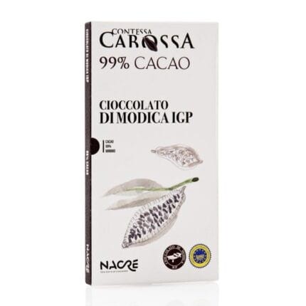 Sycylijska czekolada Modica IGP 99 % kakao - Cioccolato di Modica 99% cacao - Nacre, Sycylia