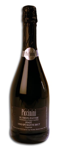 Wino białe wytrawne musujące Pinot  Nero Spumante DOC 750 ml - Piccinini, Oltrepo Pavese, Lombardia