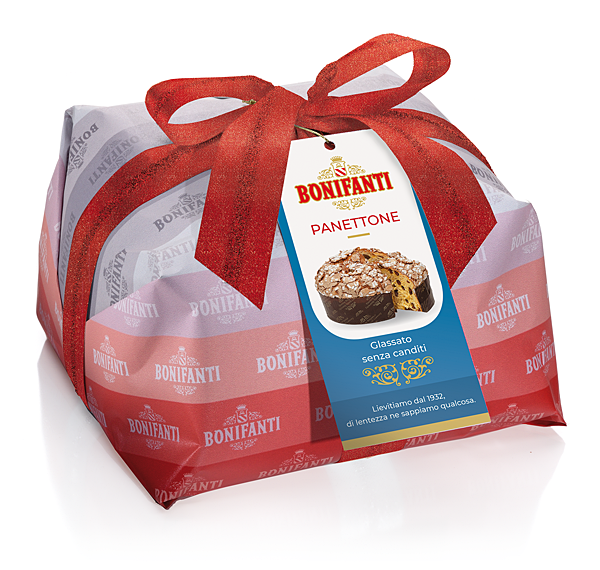 Panettone senza canditi włoska babka świąteczna z rodzynkami  1kg - Bonifanti, Piemont