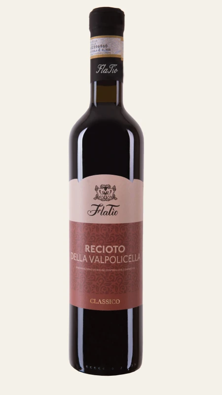 Wino czerwone deserowe Recioto della Valpolicella Classico DOCG 2020 , 500 ml - Flatio, Veneto 