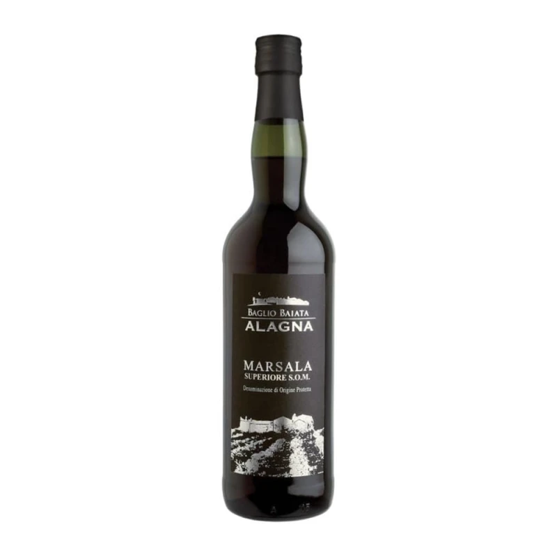 Wino białe wytrawne likierowe wzmacniane Marsala Superiore S.O.M. 750 ml - Alagna, Sycylia