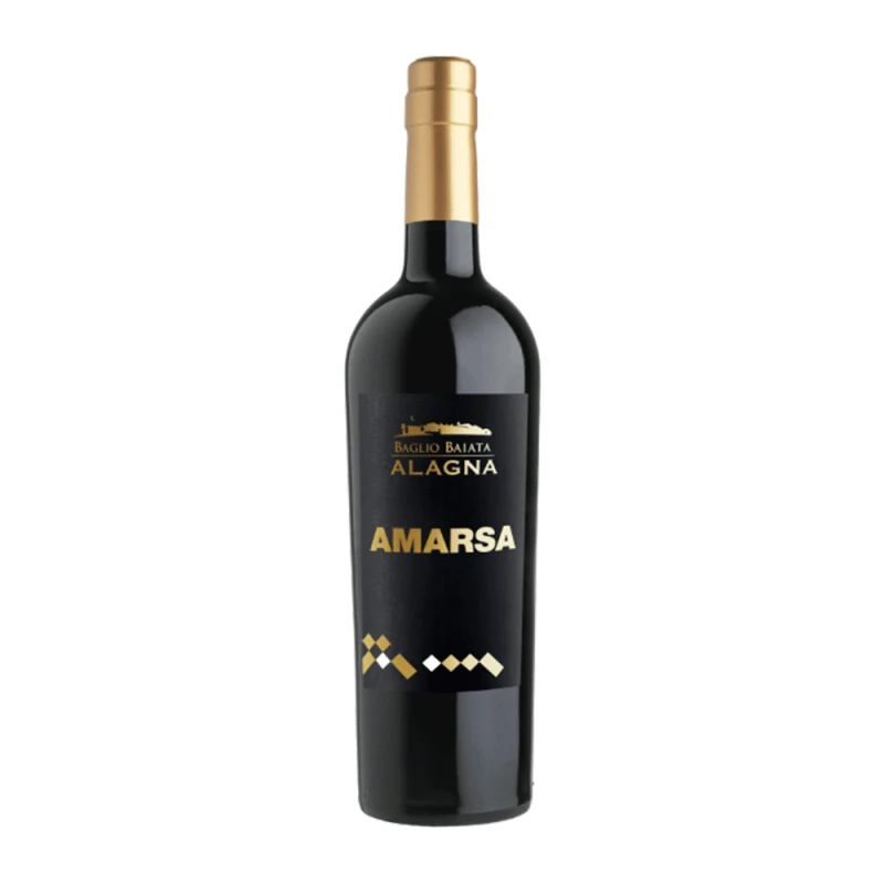 Wino białe wytrawne ziołowe aromatyzowane Amarsa 750 ml - Alagna, Sycylia 