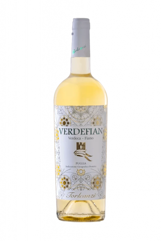 Wino białe wytrawne Verdefian Fiano Puglia IGP 750 ml – Torleanzi, Apulia 