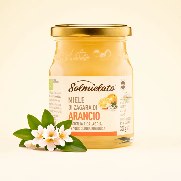 Miód z kwiatów pomarańczy BIO 300 g - Solmielato, Sycylia 