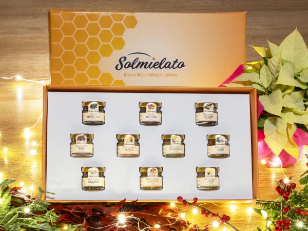 Degustacyjny zestaw miodów BIO 10x30 g - Solmielato, Sycylia 