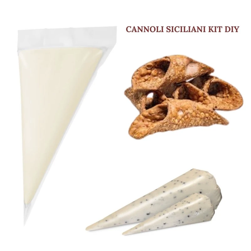 Zestaw DYI  oryginalne Cannoli Siciliani 250 g  korpusy + ricotta owcza- Caseificio Mazara, Sycylia