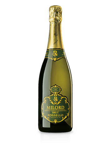 Wino białe wytrawne musujące Milord Brut Magnum metoda klasyczna, 1500 ml – Rossello, Piemont 