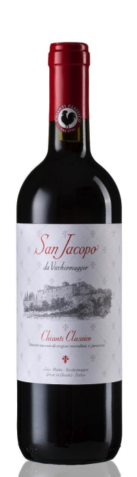 Wino czerwone wytrawne San Jacopo Chianti Classico DOCG 750 ml- Castello Vicchiomaggio, Toskania