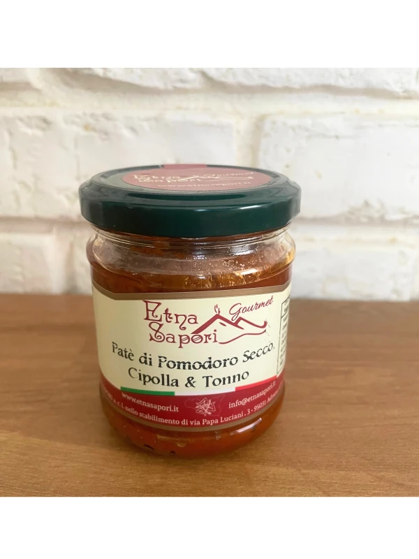 Pasta z suszonych pomidorów, szparagów i migdałów, 190 g - Etna Sapori, Sycylia