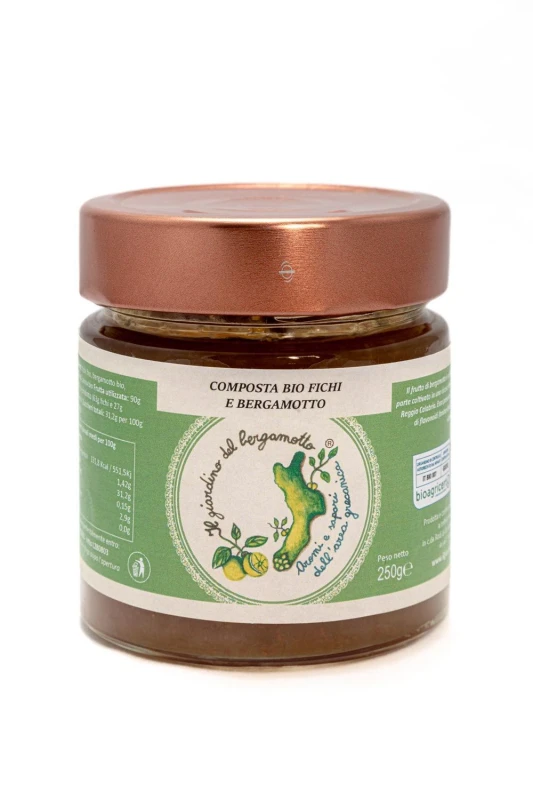 Konfitura z figi i bergamotki BIO 250 g - Il Giardino Del Bergamotto, Kalabria